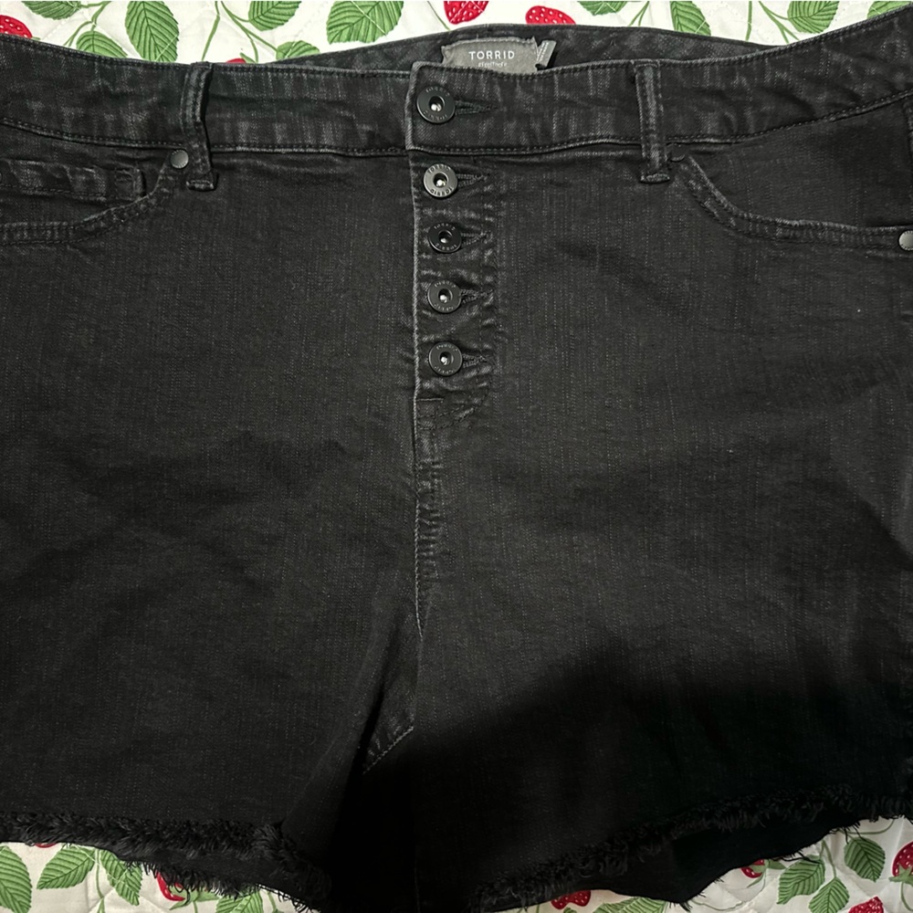 Torrid Black Denim Skirt